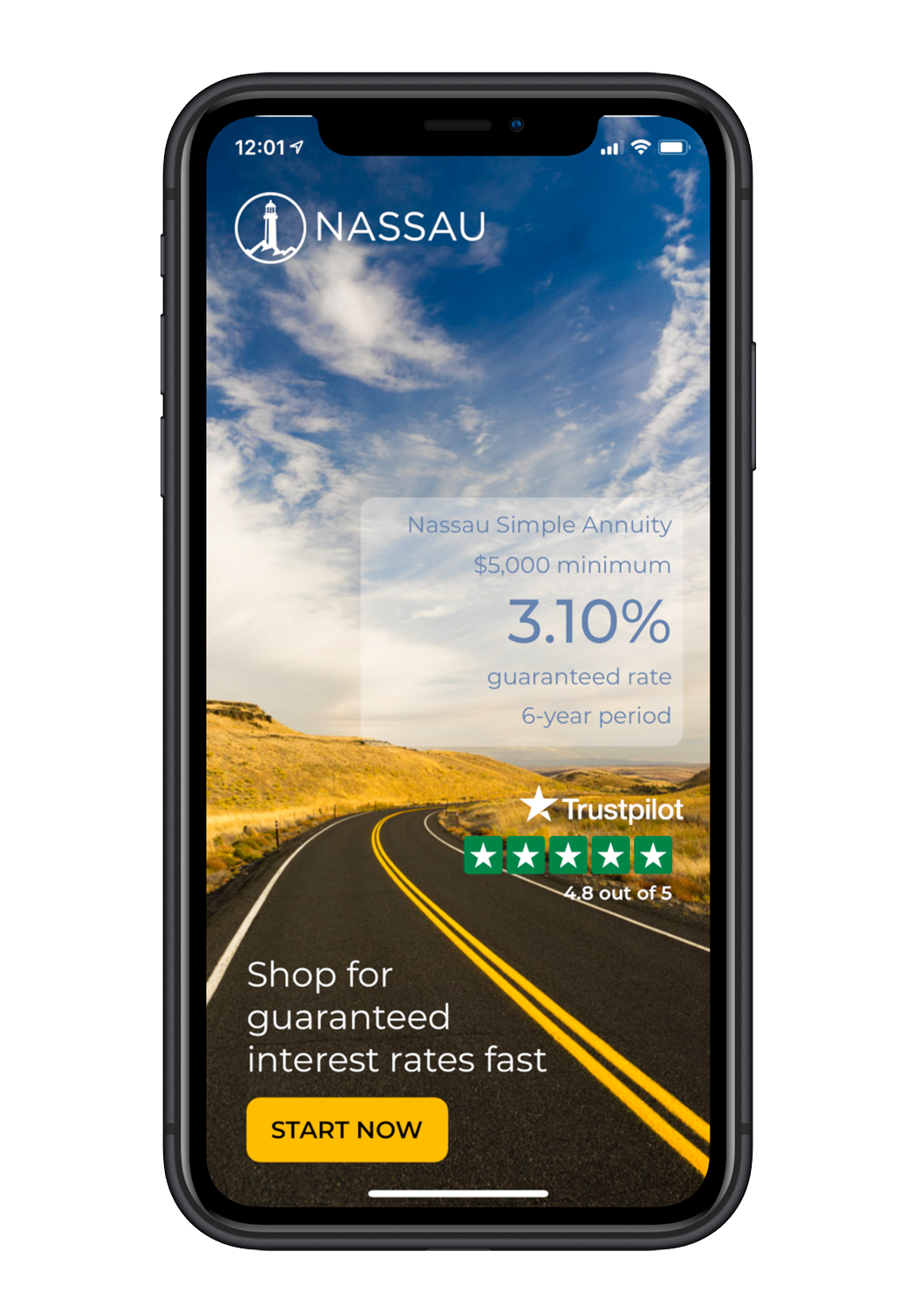 Nassau simple annuity app mobile phone image Nassau simple annuity app mobile phone image